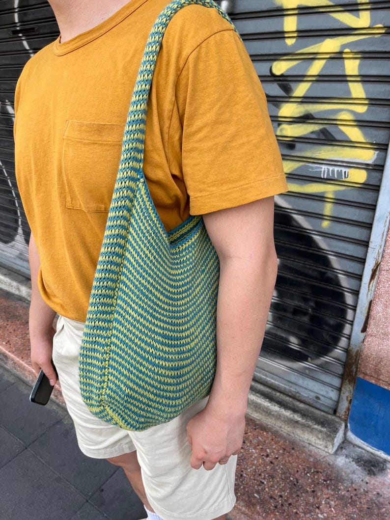 Tunisian Crochet Bag Pattern | Knit Look Tote PDF | Modern Handmade Purse | Beginner Tunisian Project | Everyday Crochet Bag | Not Knit Bag image 7