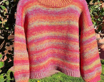Tunisian Crochet Sweater Pattern | Knit Look Pullover PDF (English) | Oversized Modern Jumper | Advanced Beginner Garment | Not Knit Sweater