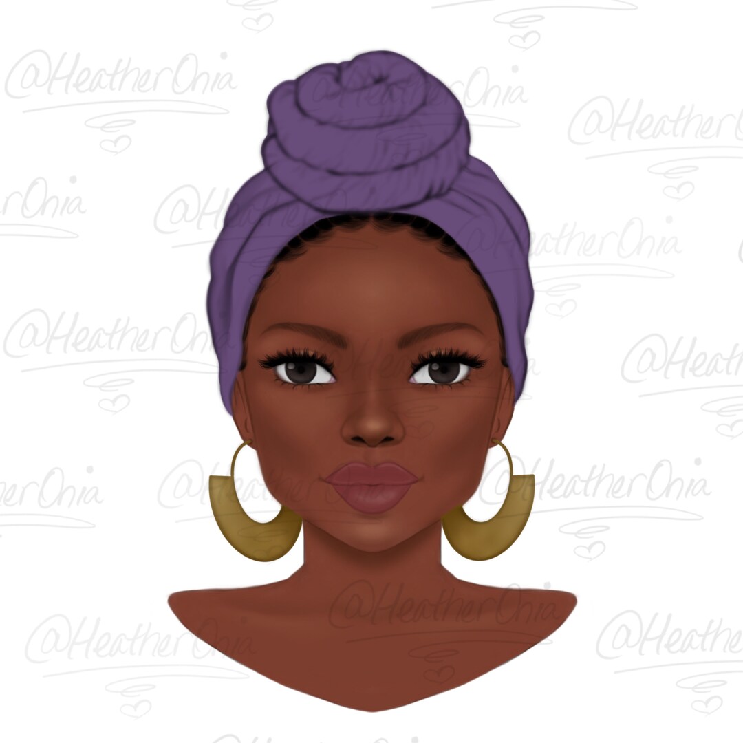 Black Girl PNG, Black Girl Clipart, Cartoon Girls, Melanated Girls