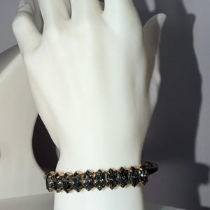 Elizabeth Cole Adelia Cuff Bracelet Gray Swarovski Crystal