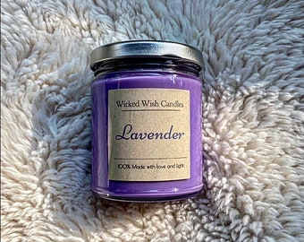 Lavendel handgemaakte sojawaskaars