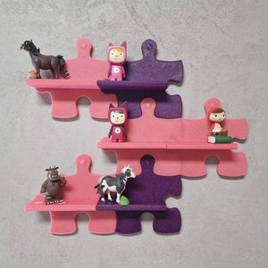 Tonie shelf glitter expandable puzzle for 30 Tonie figures glitter colors