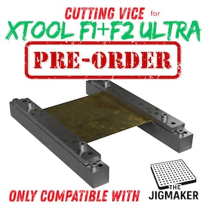 Cutting Vice for Xtool F2 Ultra and F1 Ultra, Jigmaker, Xtool F1 Ultra Jig, Xtool F2 Ultra Fixture plate