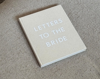 Letters to the Bride Book in Classic Linen