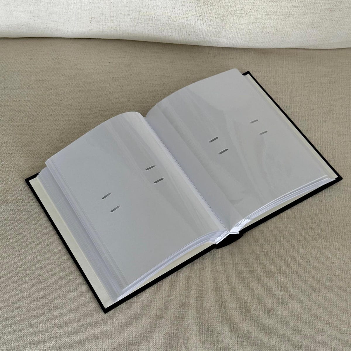 Wedding Photo Album in Black Linen - Etsy