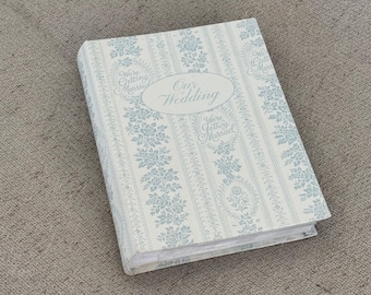 Vintage print wedding photo album
