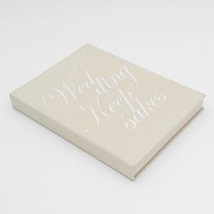 Linen Wedding Keepsake Book Box