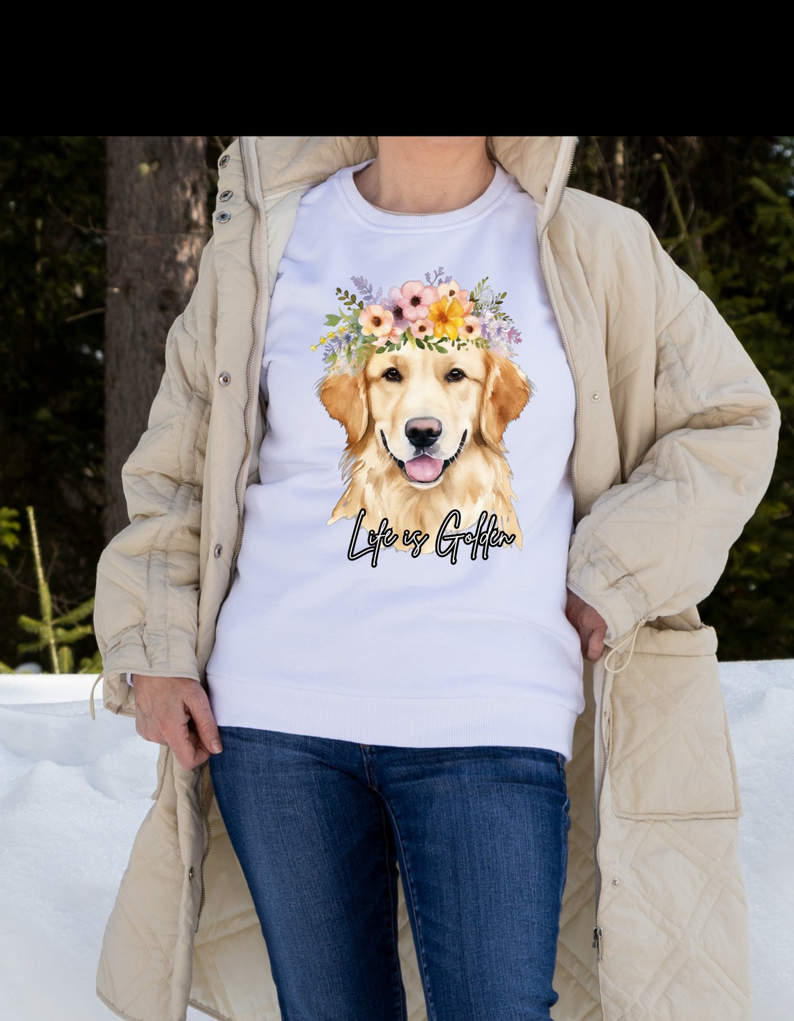 Life is Golden, Golden Retriever Png - Etsy