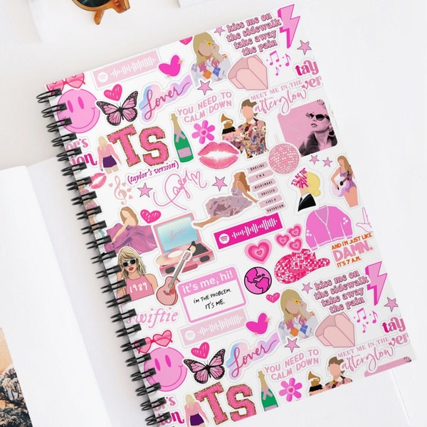 Personalized Taylors Version Spiral Notebook Journal Eras Inspired Music Fan Matte Notebook Swifty Concert Merch Notebook for TS Fan Gift