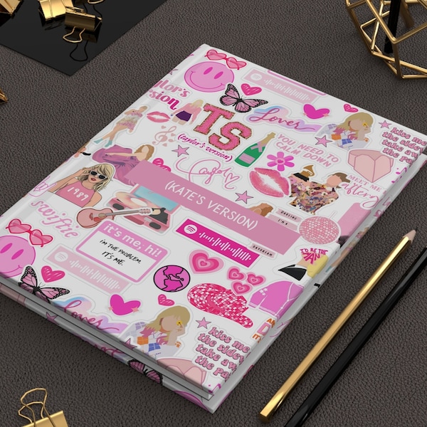 Personalized Taylors Version Hardcover Journal Eras Inspired Music Fan Matte Journal Swifty Concert Merch Notebook for TS Fan Gift Idea