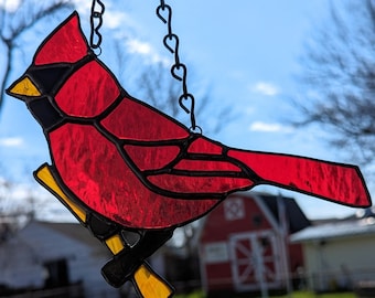 Cardinal Loved Ones Suncatcher- Small