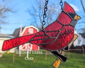 Cardinal Loved Ones Suncatcher- Large