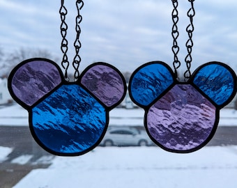 Disney Mickey Mouse Inspired Stained Glass Sun Catcher