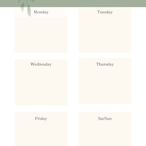 Greenery Inspired Printable Planner - Etsy