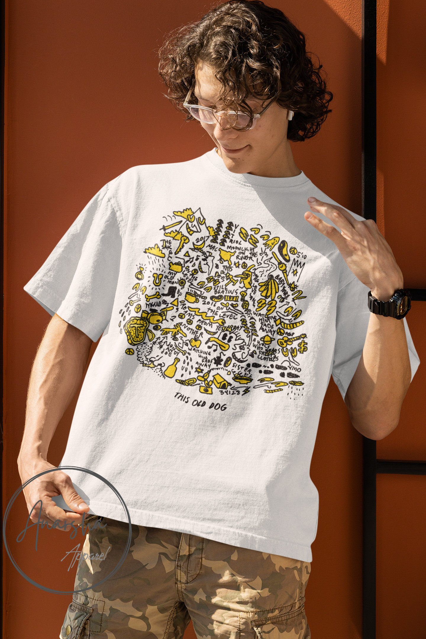 マック・デマルコ『This Old Dog』アルバムアートTシャツ - Etsy 日本