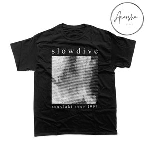 Slowdive T-shirt - Slowdive Tee - Souvlaki Tour - Slowdive Merchandise