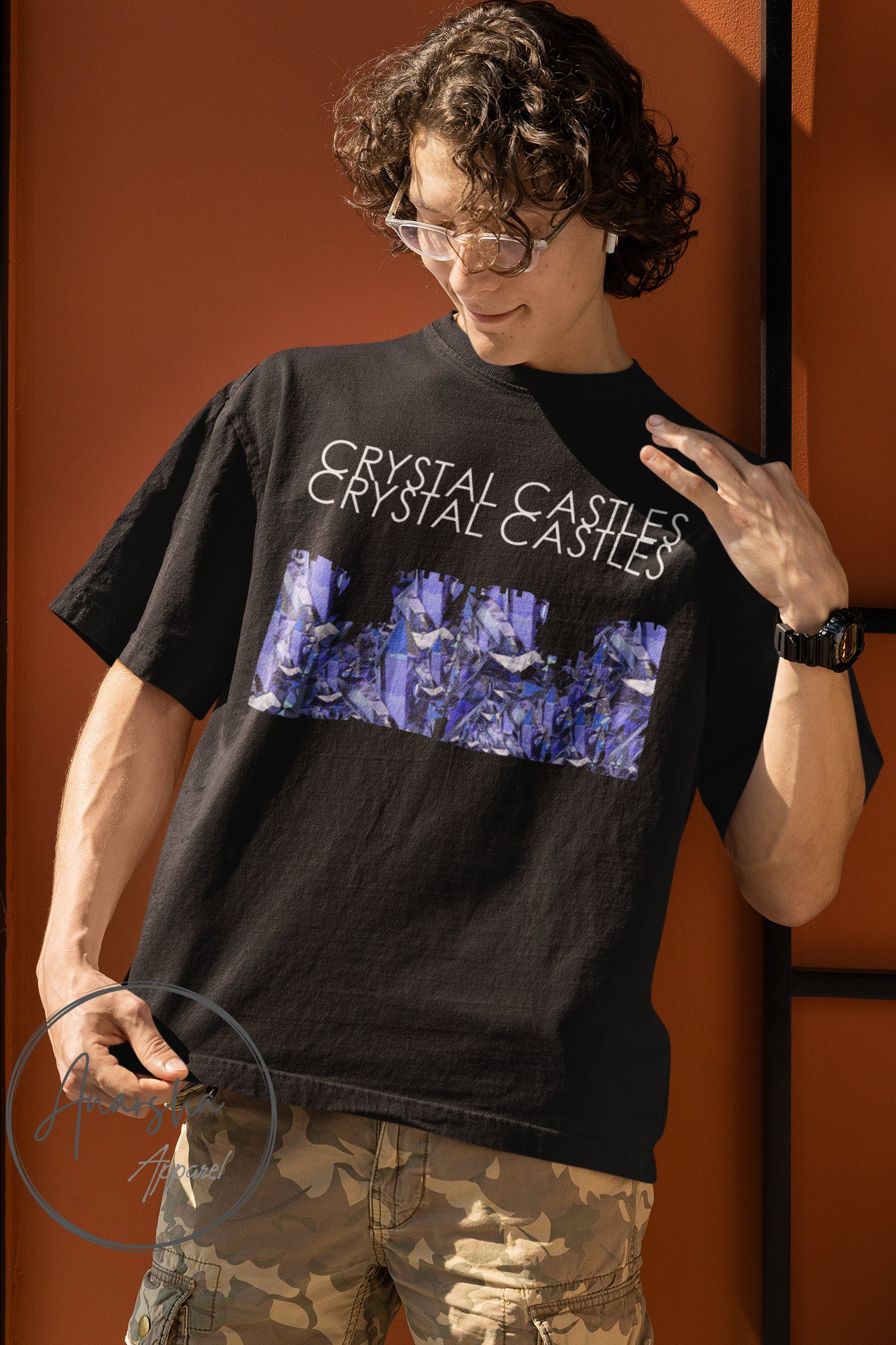Crystal Castles グラフィックTシャツ - ユニセックス バンドTシャツ