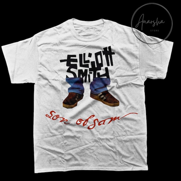 T-shirt Elliott Smith - Maglietta Elliott Smith - Elliott Smith Merchandise - Maglietta grafica dell'artista musicale