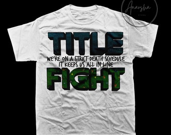 Camiseta de banda de lucha por el título, camiseta de música indie rock