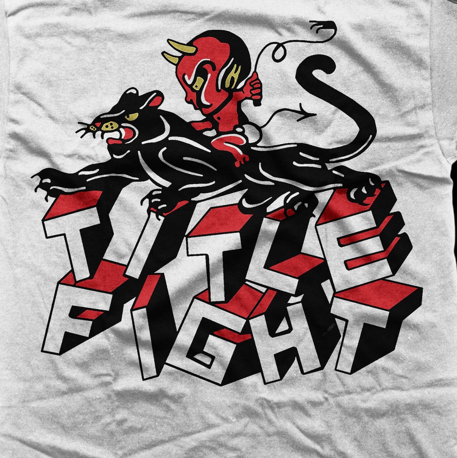 ミュージシャン TITLE FIGHT Panther L/S Title Fight Band Tee, Panther & Devil Graphic Unisex Shirt - Etsy