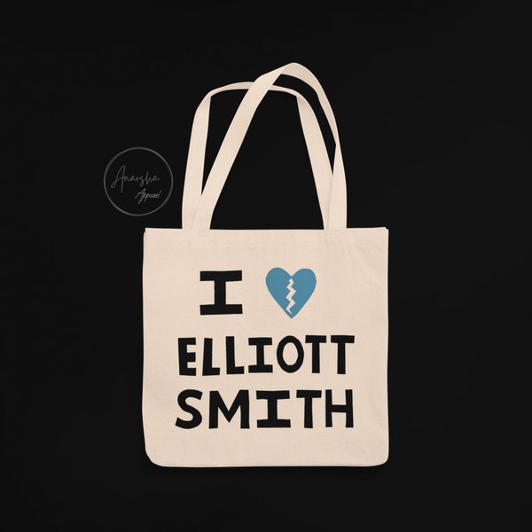 Elliott Smith tote bag - Elliott Smith canvas tote bag - Elliott Smith Merchandise - Elliott Smith cotton bag  - son of sam