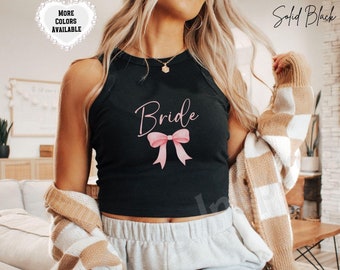 Coquette Bride Tank Top: Bow, Custom Wifey Shirt, Bridal Gift