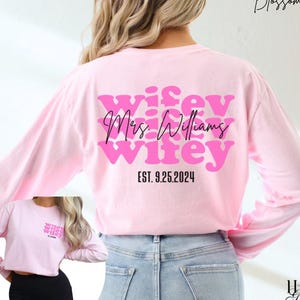 Future Wifey Comfort Colors® Shirt Personalized Bride to be Gift for Mrs Custom Bridal Shower Shirt Bachelorette Party Gift Newly Engaged