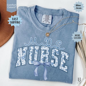 Maglietta MDS Nurse Comfort Colors® personalizzata con il set minimo di dati per infermieri, regalo di laurea per infermieri professionali (RN) e infermieristici (LPN), studenti di infermieristica, apprezzamento per i colleghi.