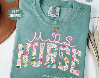 MDS Nurse Comfort Colors® Shirt Personalized Minimum Data Set Team Christmas Gifts RN Coordinator Custom Name Tee New Coworker Present Lpn