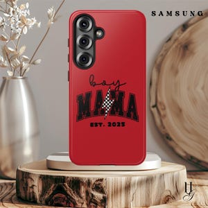 Fundas de teléfono para mamá primeriza, regalo para el Día de la Madre, personalizadas, con fecha de estimación, para nuevos padres, con rayo, para iPhone 17, 16, Samsung 25 y 24, Google imagen 6