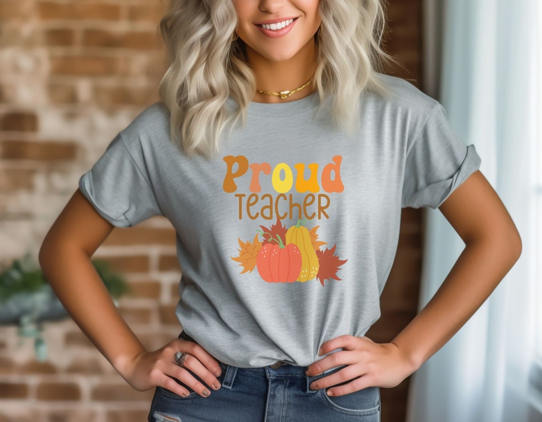 Thankful Fall Teacher Shirt 4K Teacher Shirt Fall Shirts for - Etsy