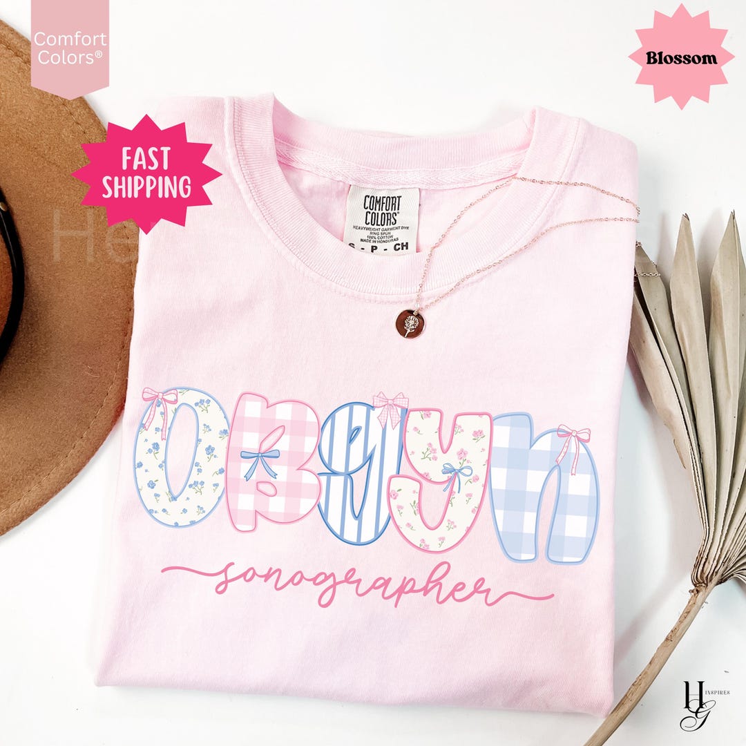 Comfort Colors® Obgyn Sonographer Shirt Physician Christmas Gift Baby ...