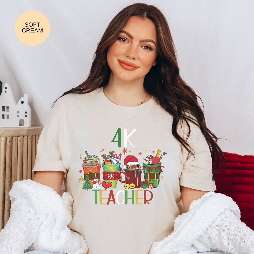 4k Teacher, 4k Teacher Christmas Shirt, 4k Teacher Shirt Christmas, Pre