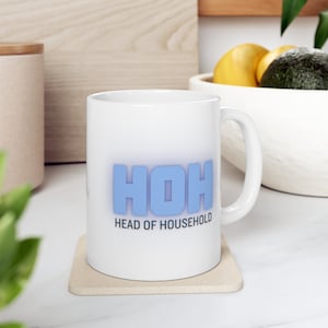 Hoh Mug, Big Brother Mug, Big Brother TV Show, Head of Household, Big Brother Fan, Big Brother TV, Julie Chen, Big Brother US, Coffee Mug