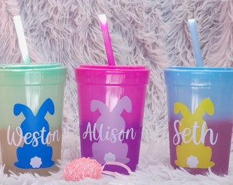Color Change Easter Party Cups For Kids, Kids Easter Cups, Easter Basket Stuffers, Easter Party Favors
