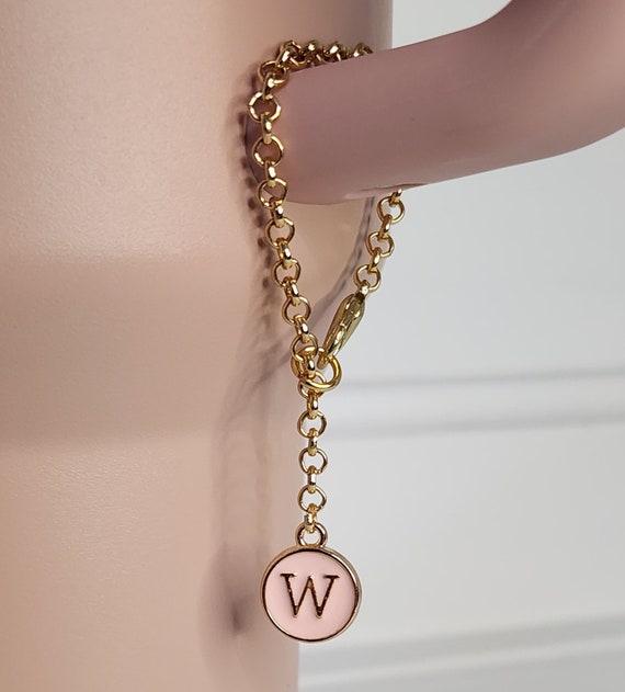 Letter Charm For Stanley Cup,Pearl Chain Accessories Stanley