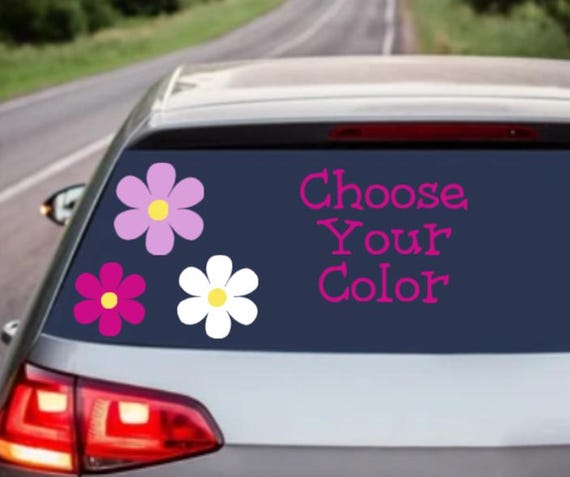 Daisy Decal Set: Boho Vinyl Stickers for Tumblers, Laptops