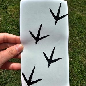 Turkey Tracks Vinyl Decal, Hunting Decal