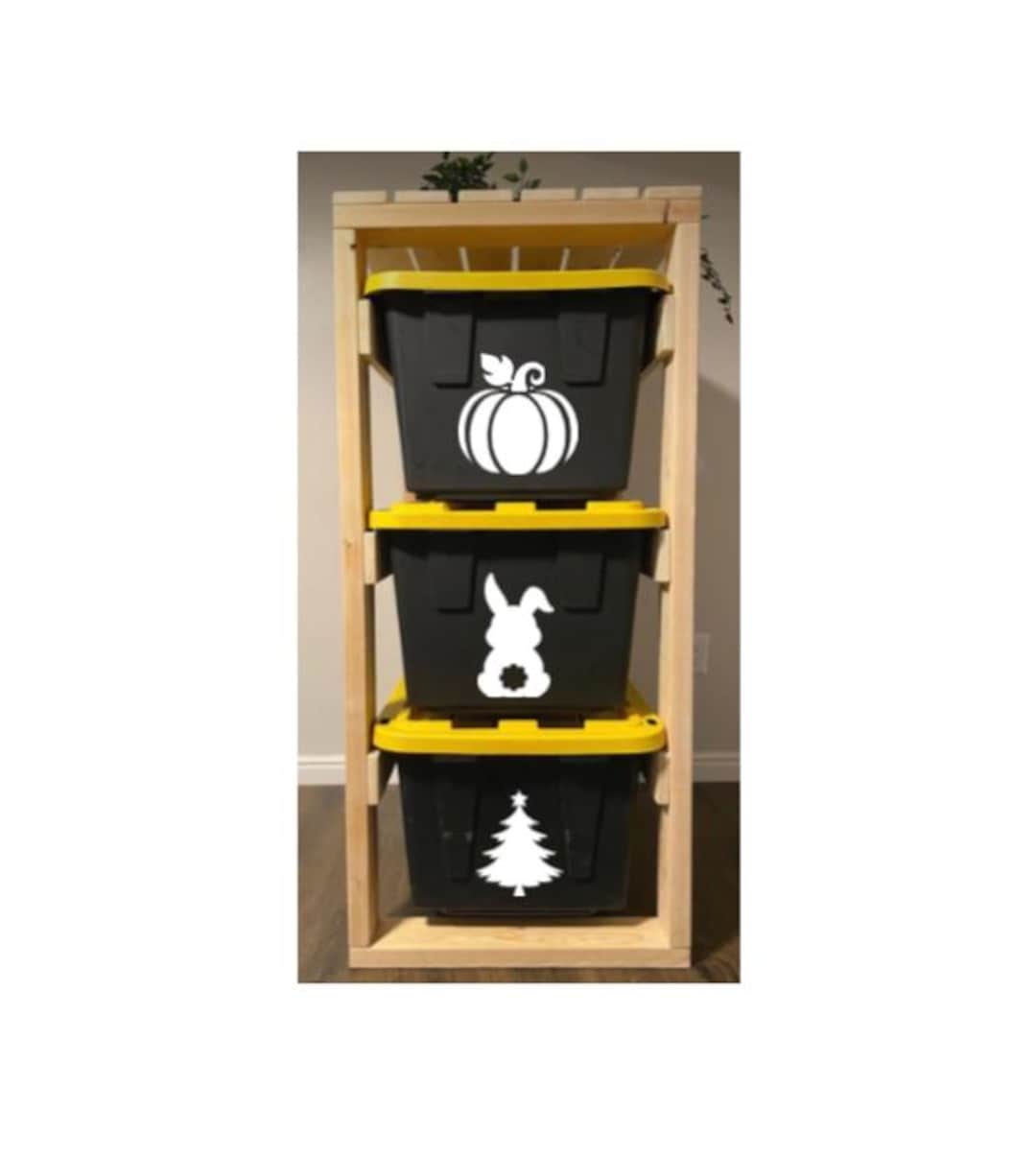 Holiday Storage Bin Decal: Waterproof Vinyl Organization Labels - Etsy