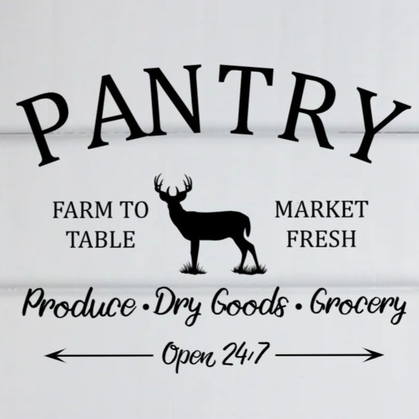 Pantry Door Decal, Pantry Labels, Pantry Sign, Pantry Organization, Farmhouse Home Decor