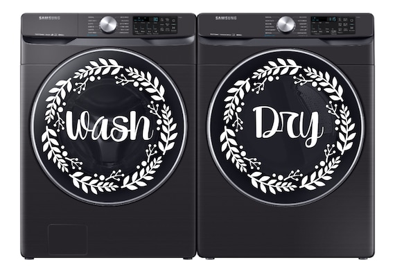 Wash and Dry Decal Set: Farmhouse Laundry Room Decor