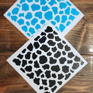 Cow Print Vinyl Sheet, Cow Print Decal, Cow Print Sticker, Cow Print ...