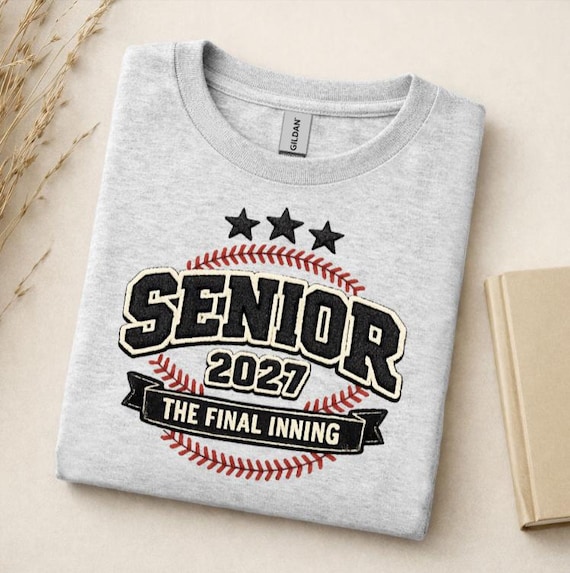 Senior 2027 Baseball Shirt, Senior Night Baseball Tee, Class of 2027 Sports Shirt, The Final Inning Senior Tee, Baseball Graduate Gift