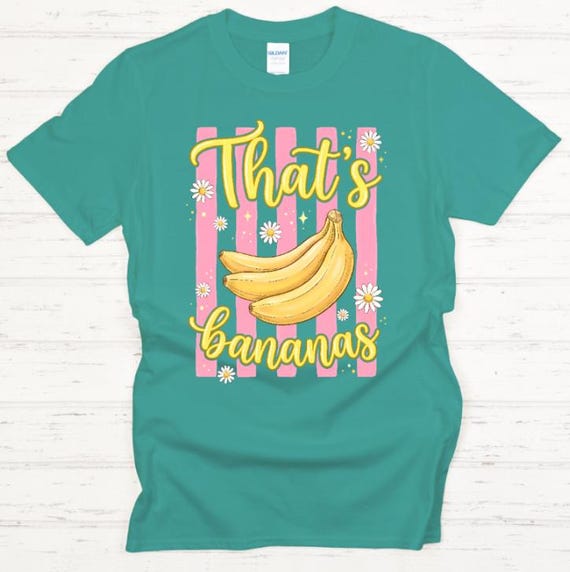 That's Bananas Shirt, Daisy Graphic Tee, Trendy Women's Baseball T-Shirt