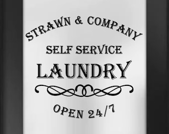 Laundry Room Labels, Laundry Door Decal, Laundry Sign, Laundry Organization, Farmhouse Home Decor,