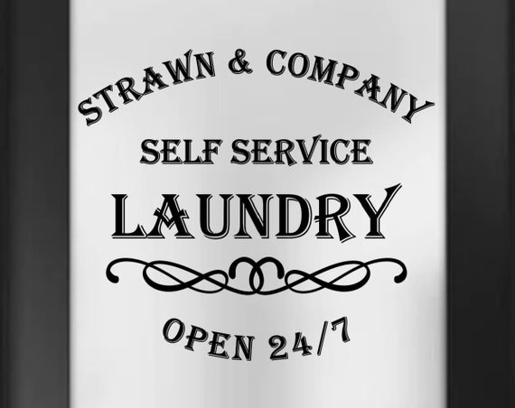 Laundry Room Door Decal: Farmhouse Decor Sign