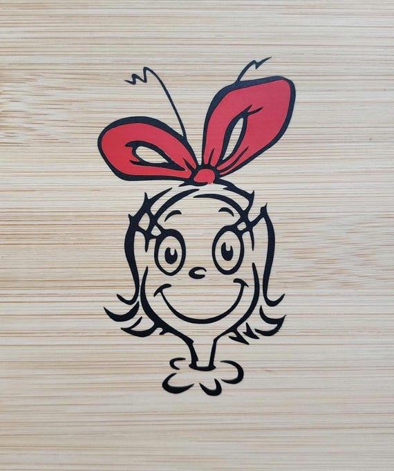 Cindy Lou Who Christmas Decal: Grinch Inspired Waterproof Vinyl