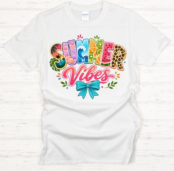 Summer Vibes Shirt, Tropical Summer Tee, Beach Vacation Shirt, Colorful Summer Graphic Tee, Cute Summer Outfit, Vacation Mode T-Shirt