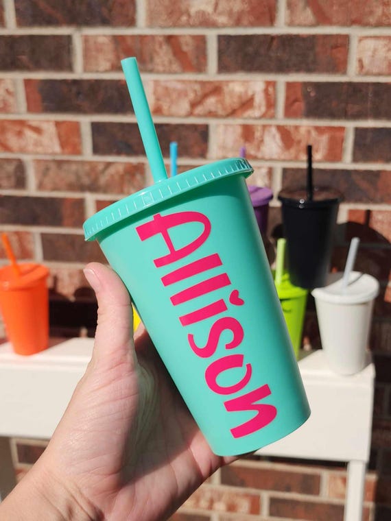 Personalized Kids Tumbler with Lid and Straw: Party Favor Cup