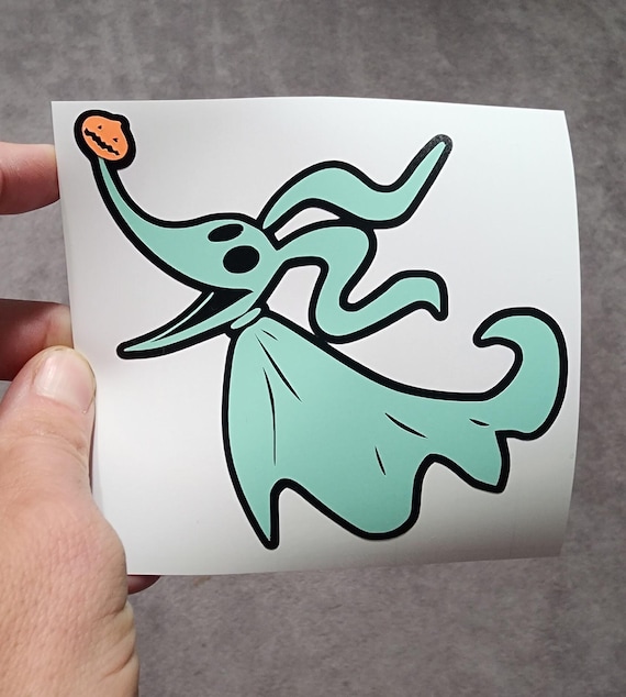 Glow In The Dark Zero Decal: Nightmare Before Christmas Waterproof Sticker
